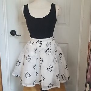 french bulldog skirt womens size M